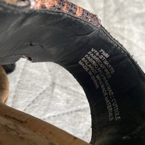 Vintage 7Eight, Canvas cheetah print sandals. - Picture 3 of 3